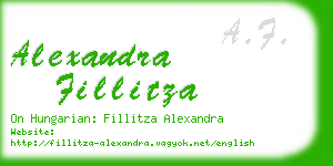 alexandra fillitza business card